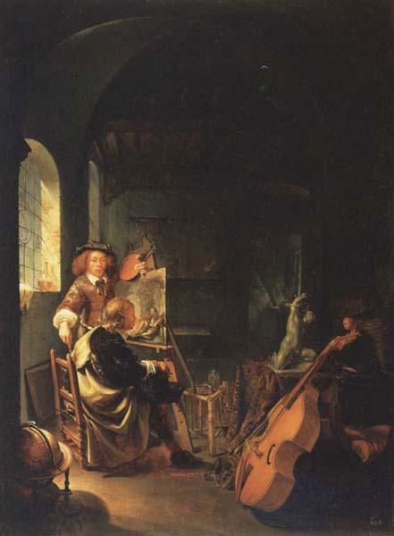 Frans van Mieris The Connoisseur in the Artist s Studio